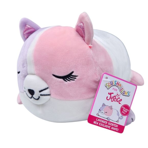 Squishmallows Justice Exclusive Colette The Cat 10" Lavender Scented Plush - Picture 2 of 3